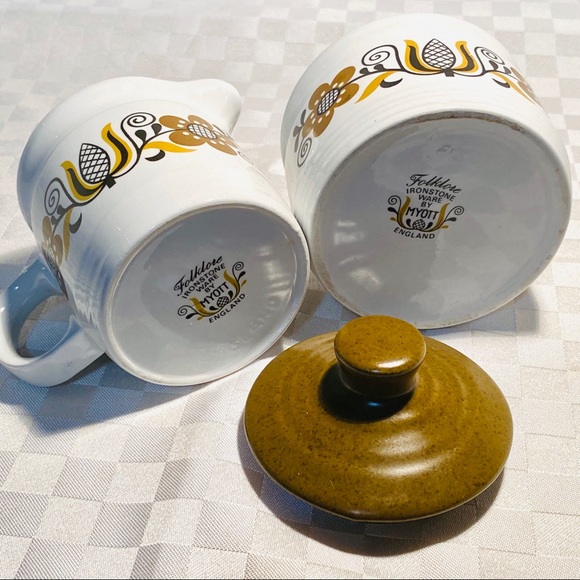 Vintage Ironstone Ware by MYOTT Sugar and Creamer - Picture 2 of 9